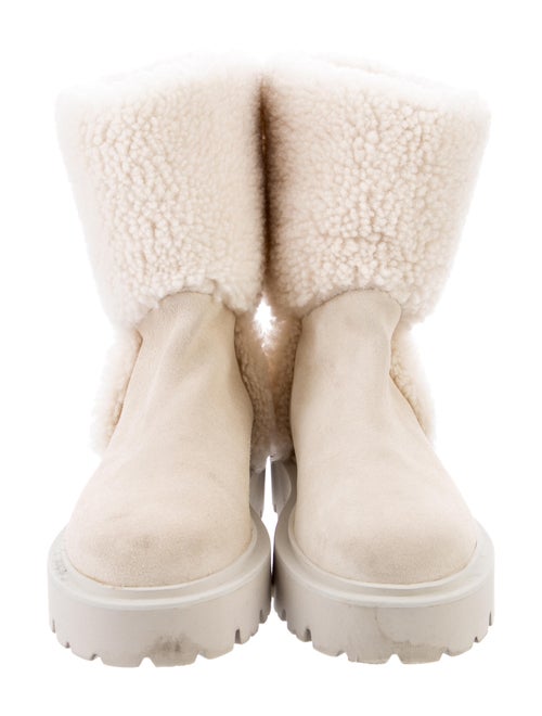 Iro Suede Fur Trim Rain Boots