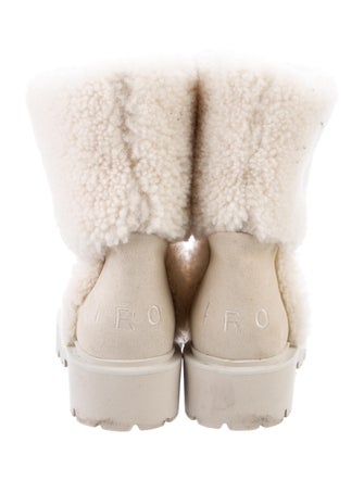 Iro Suede Fur Trim Rain Boots