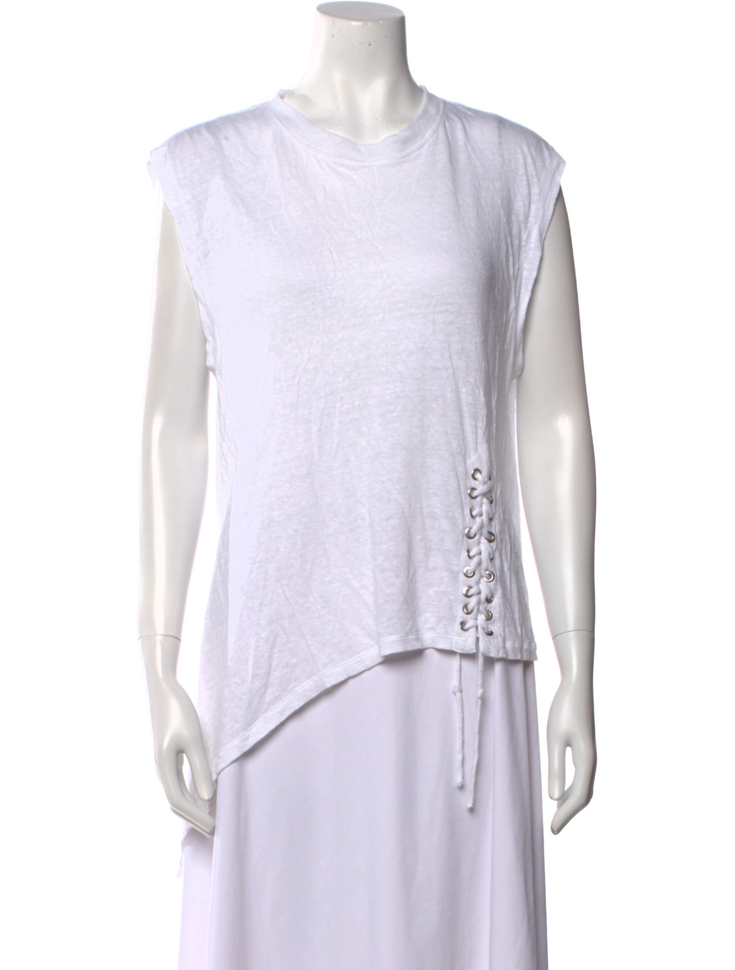 Iro Linen Scoop Neck T-Shirt