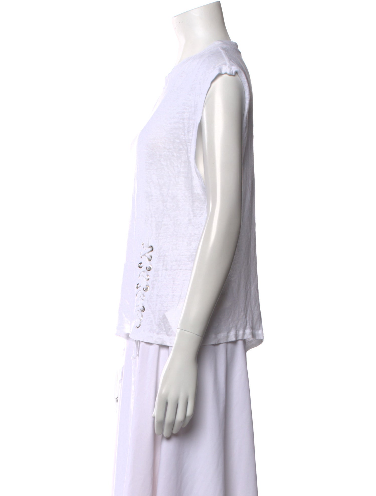 Iro Linen Scoop Neck T-Shirt