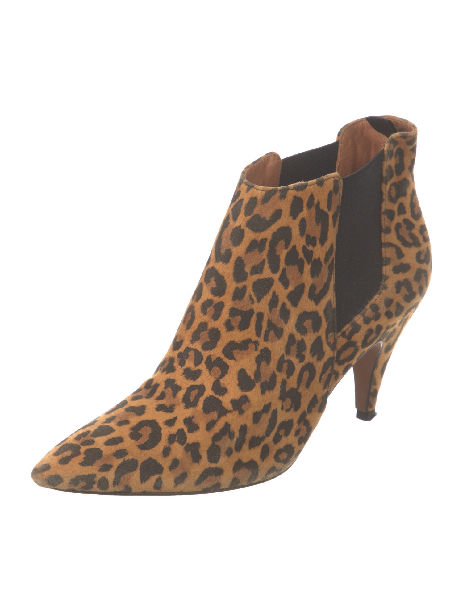 Iro Suede Animal Print Chelsea Boots