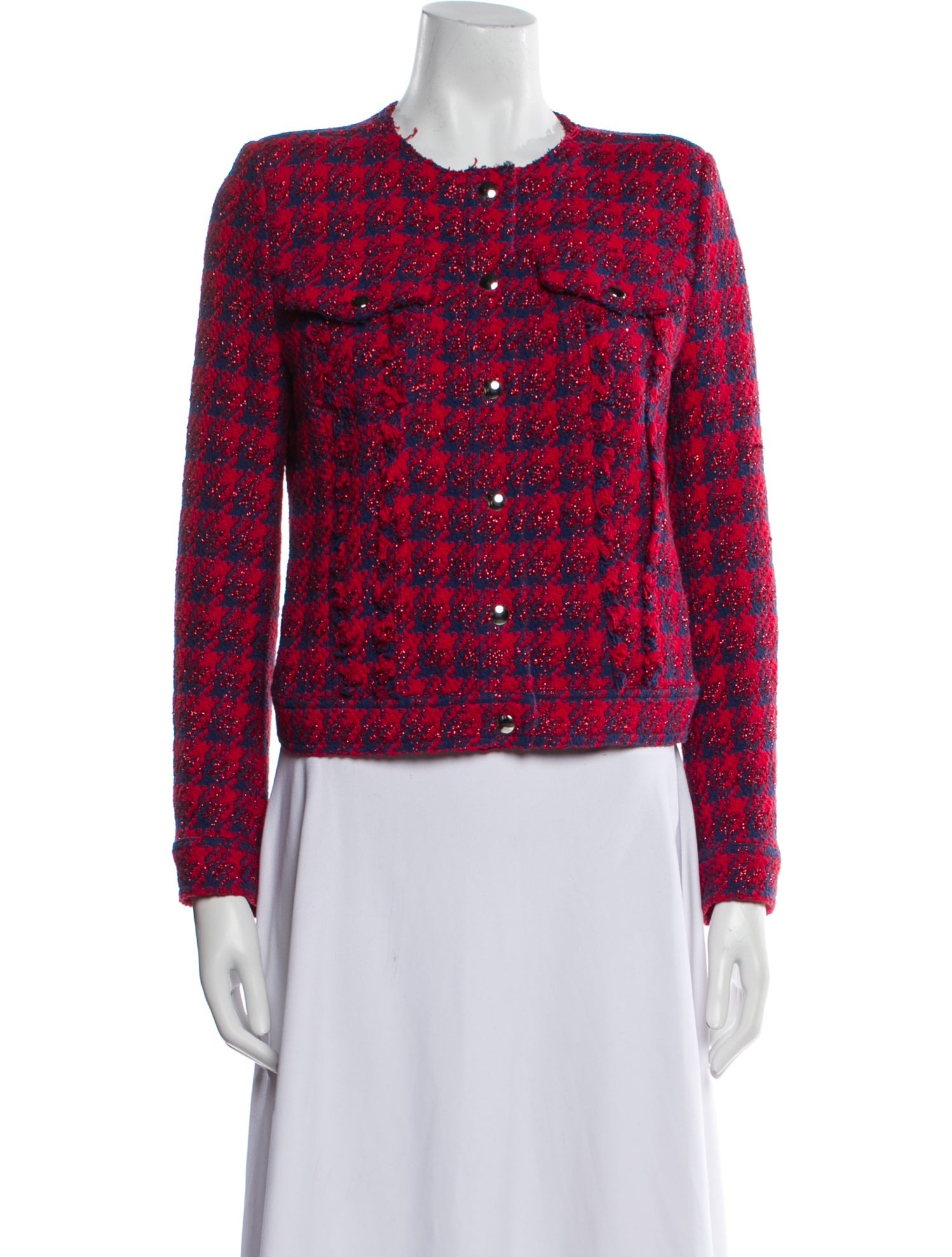 Iro Houndstooth Print Evening Jacket