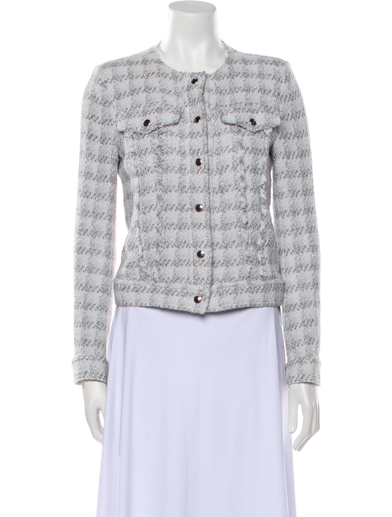 Iro Tweed Pattern Evening Jacket