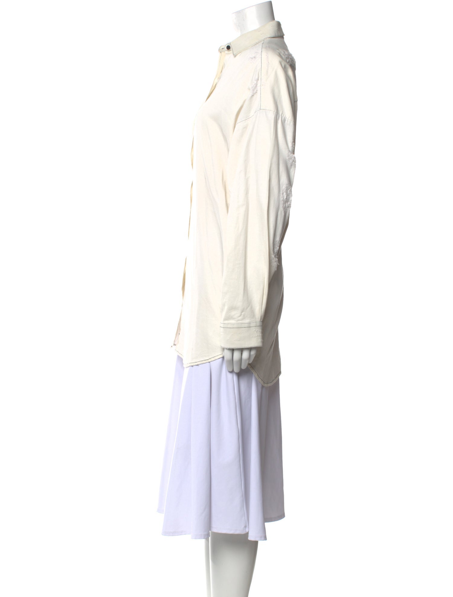 Iro Long Sleeve Button-Up Top