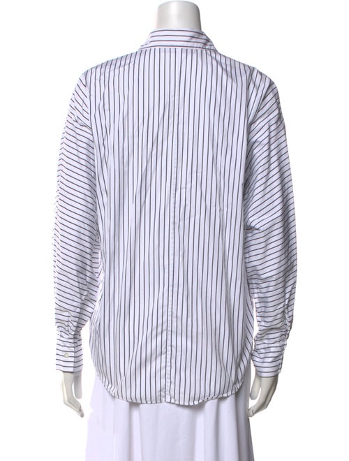 Iro Striped Long Sleeve Button-Up Top