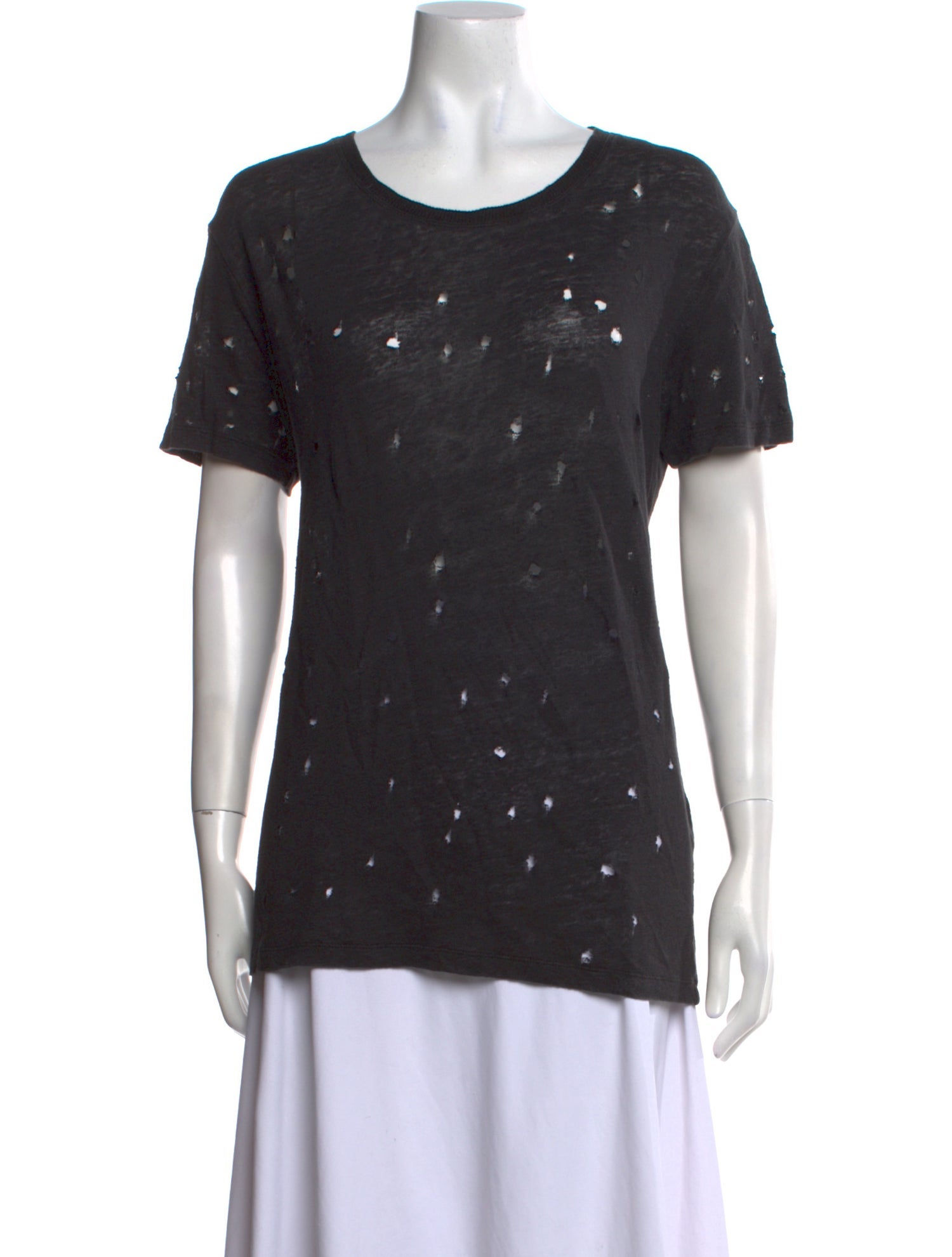 Iro Linen Scoop Neck T-Shirt