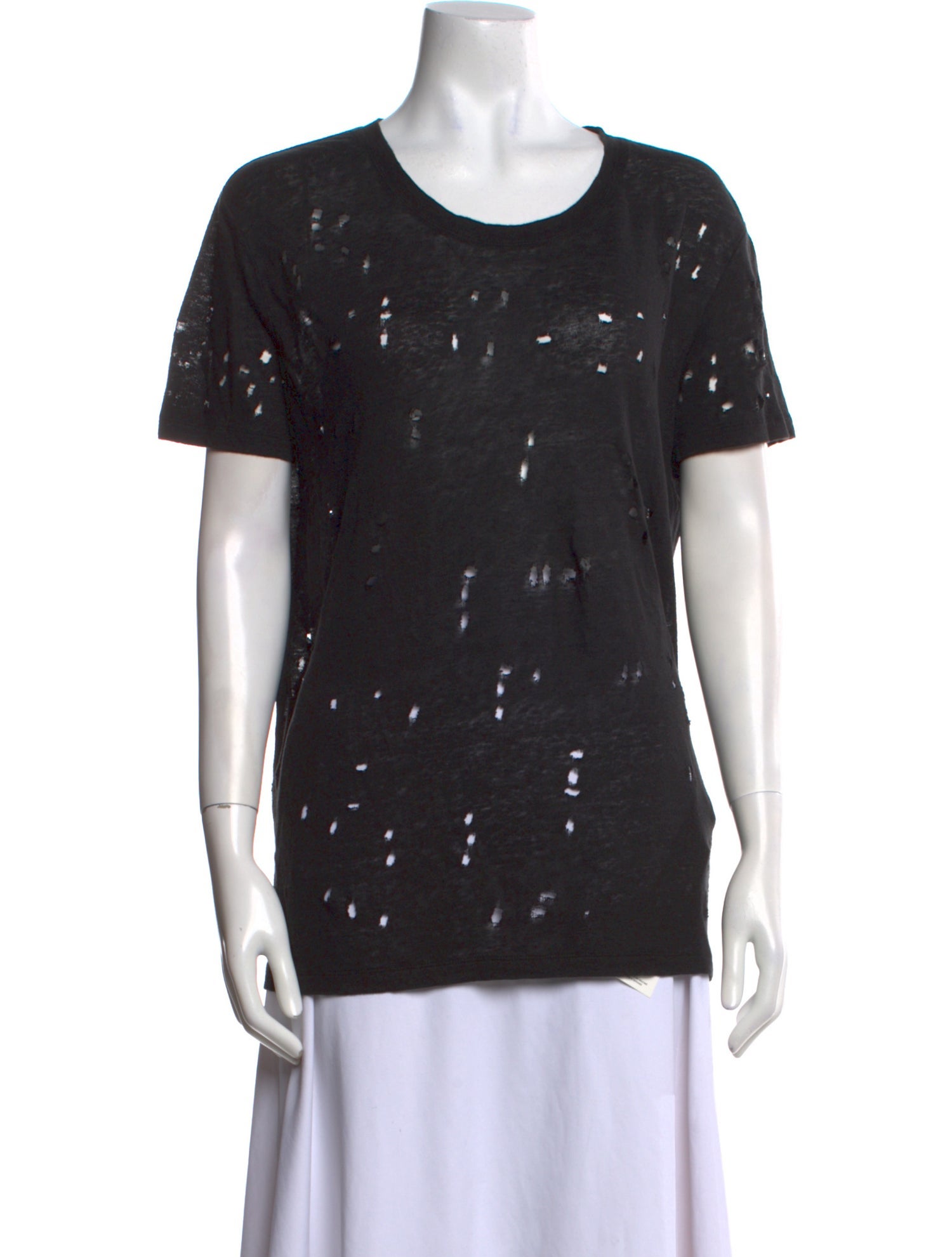 Iro Linen Scoop Neck T-Shirt