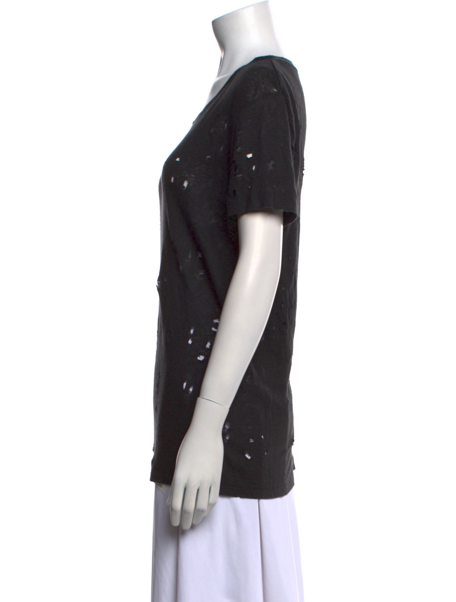 Iro Linen Scoop Neck T-Shirt