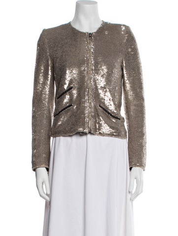 Iro Jackets Tweed Pattern Evening Jacket XS