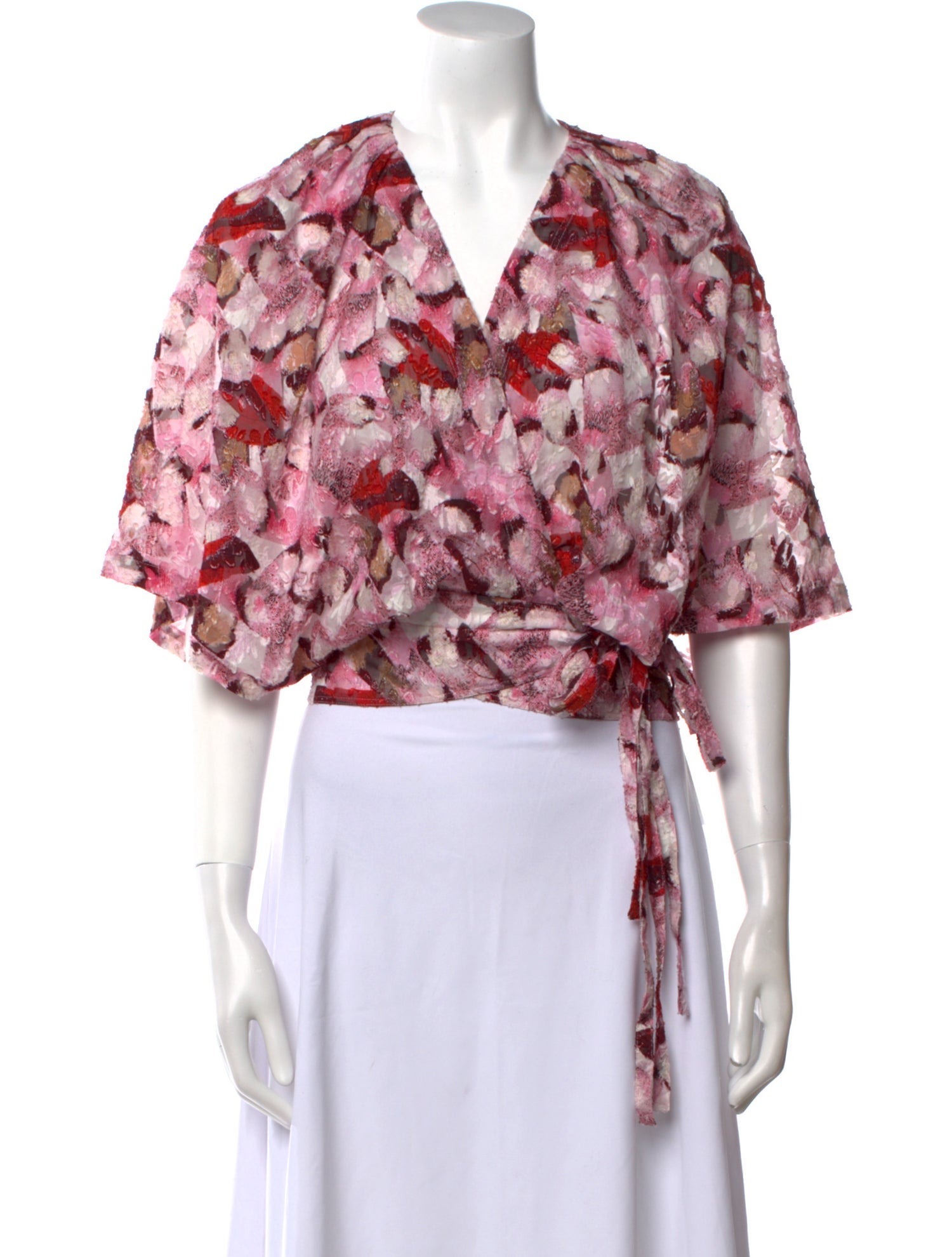 Iro Silk Floral Print Crop Top