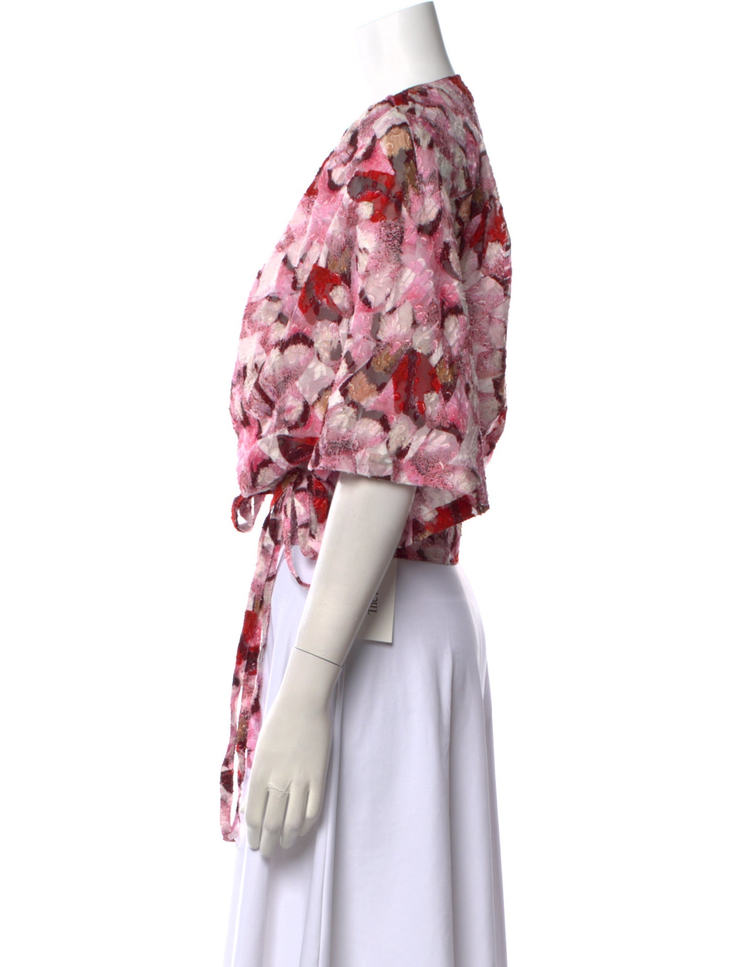 Iro Silk Floral Print Crop Top