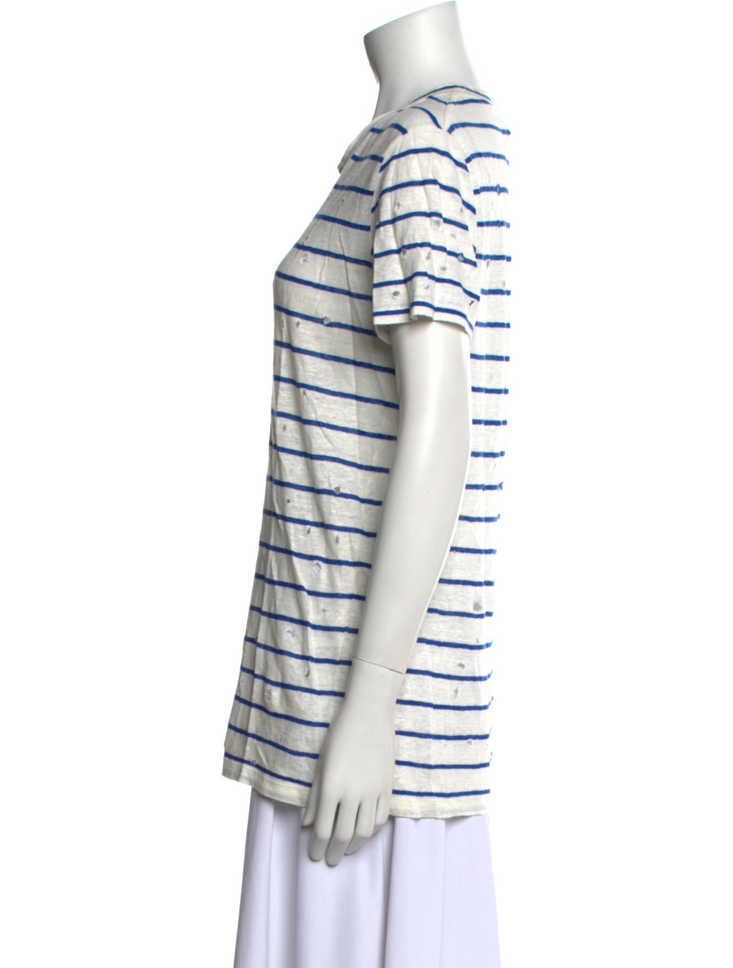 Iro Linen Striped T-Shirt