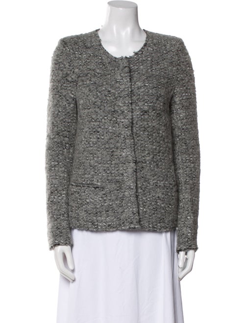 Iro Virgin Wool Tweed Pattern Evening Jacket