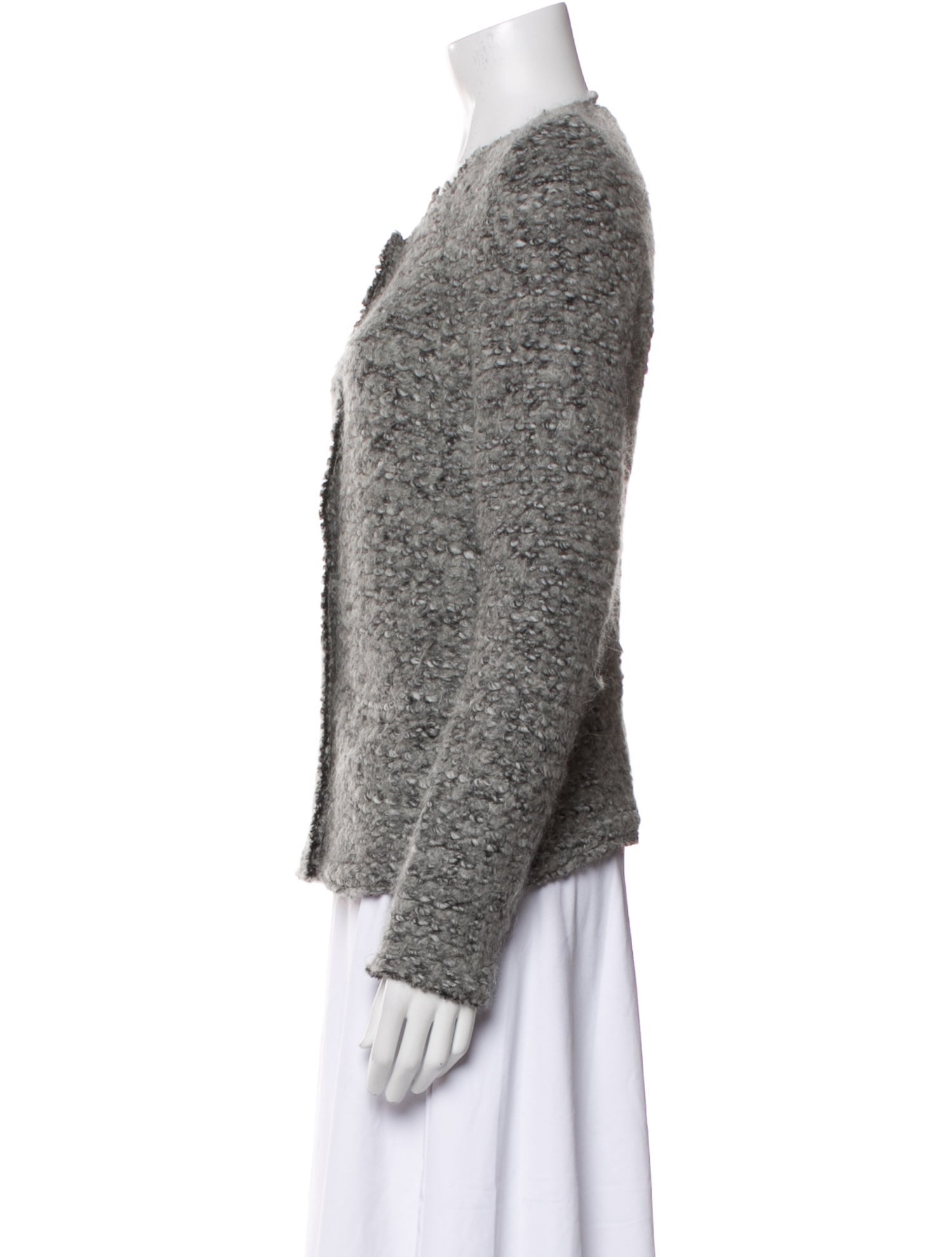 Iro Virgin Wool Tweed Pattern Evening Jacket