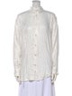 Iro Patterned Long Sleeve Button-Up Top