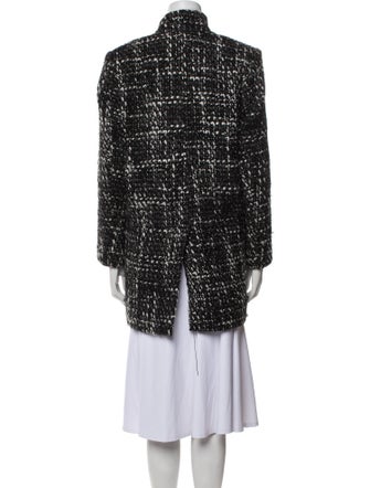 Iro Wool Tweed Pattern Peacoat