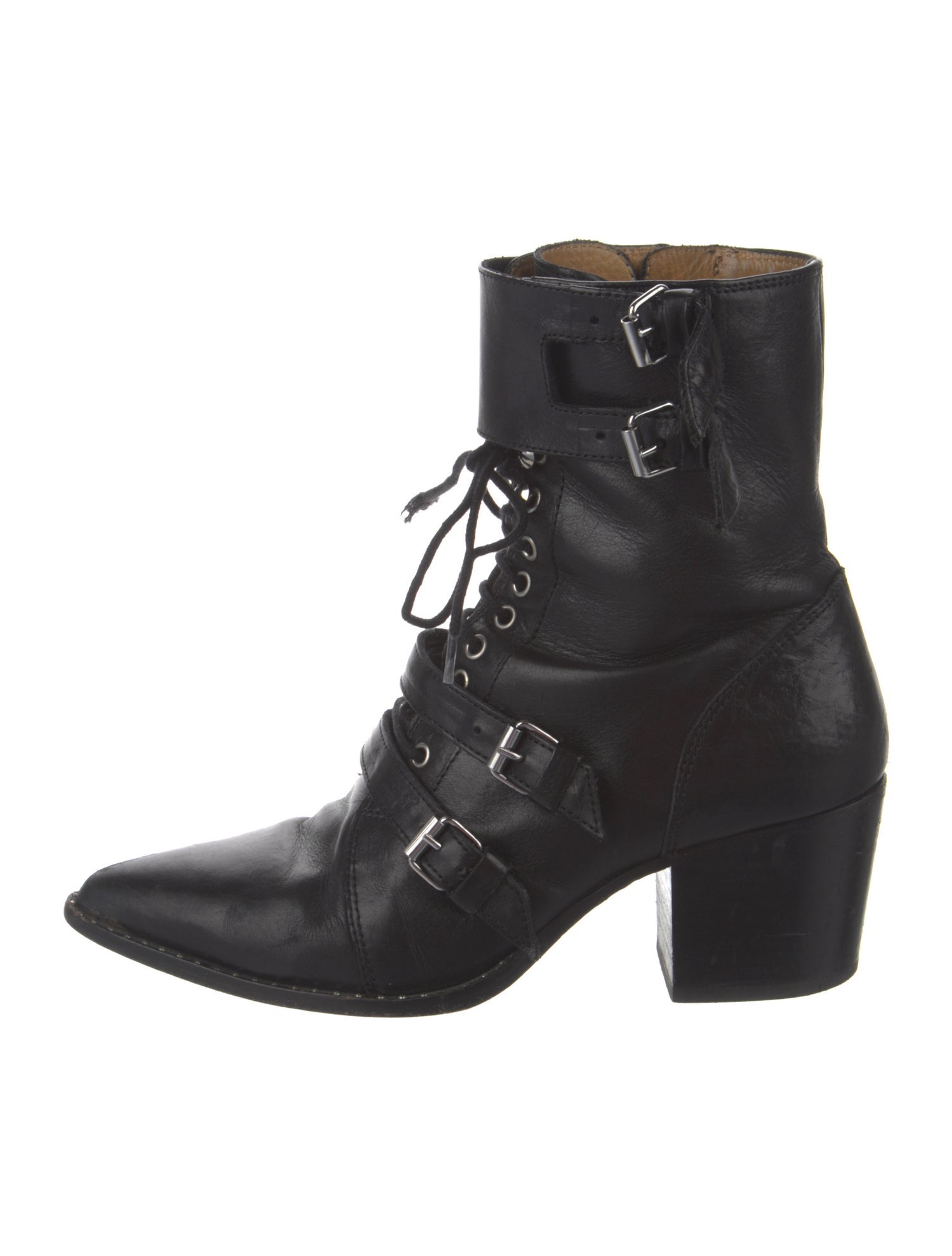 Iro Leather Combat Boots