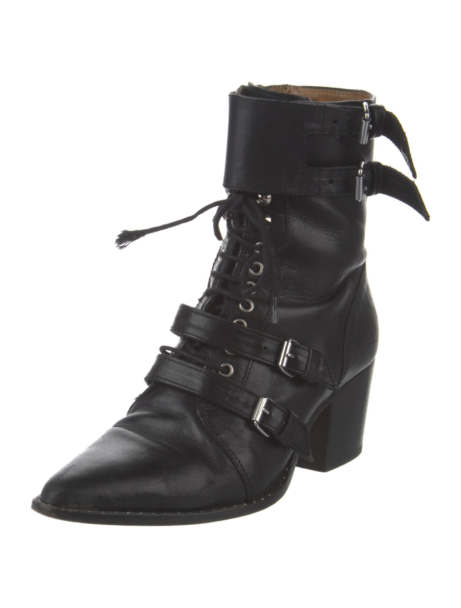 Iro Leather Combat Boots