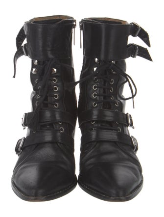 Iro Leather Combat Boots