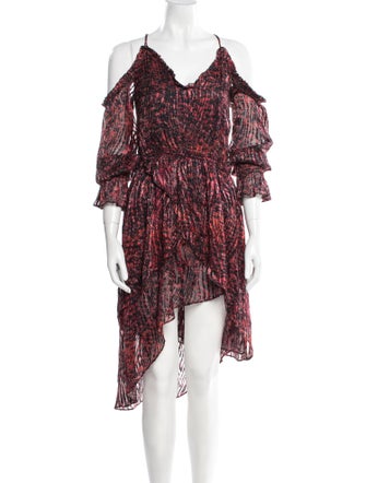 Iro Printed Knee-Length Dress