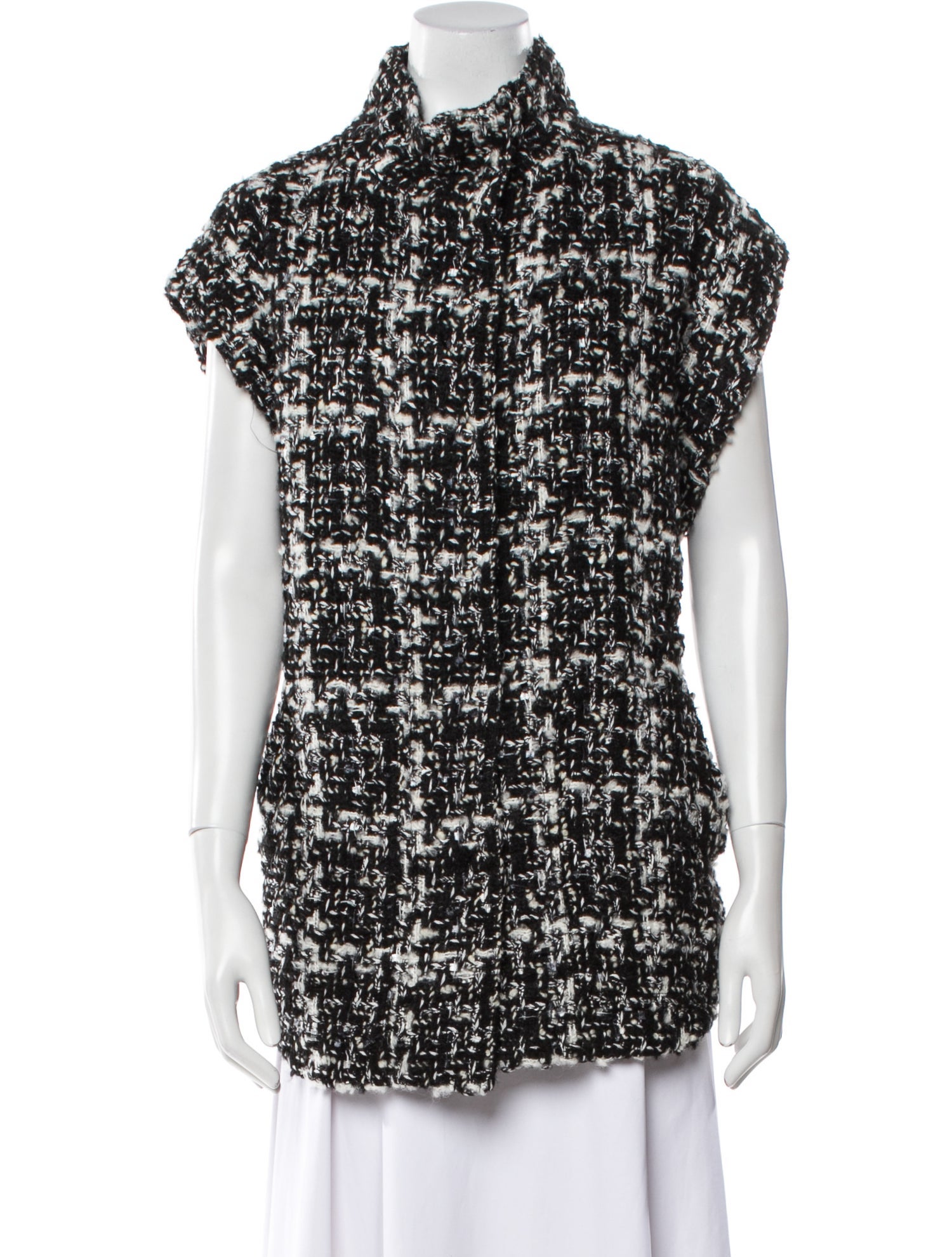 Iro Tweed Printed Vest