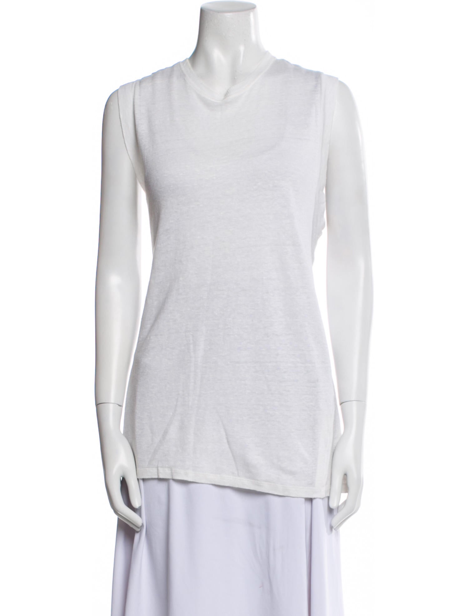 Iro Linen Crew Neck Top