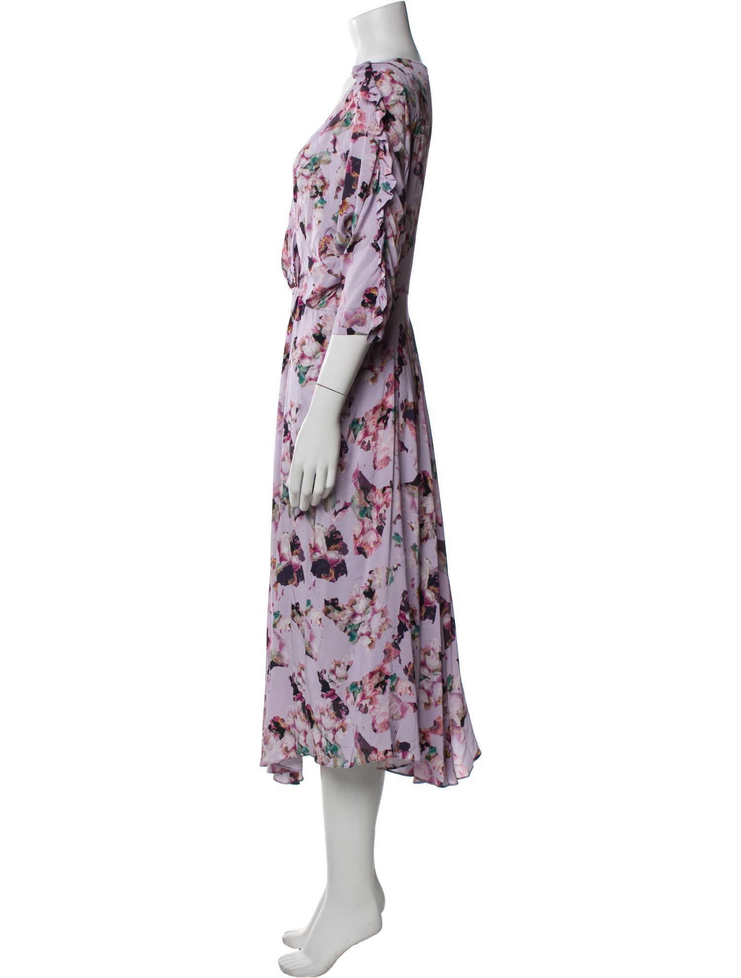 Iro Floral Print Midi Length Dress