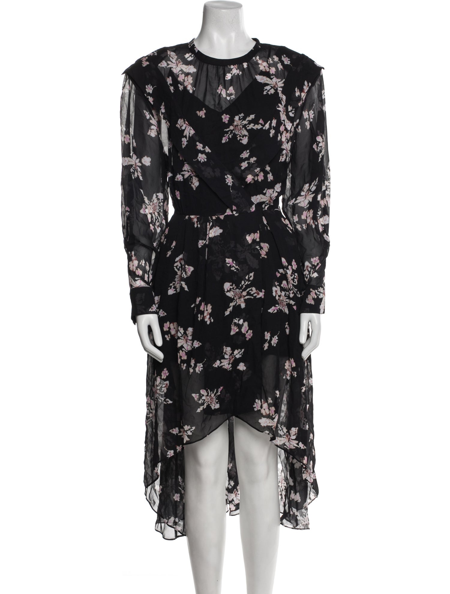 Iro Floral Print Midi Length Dress