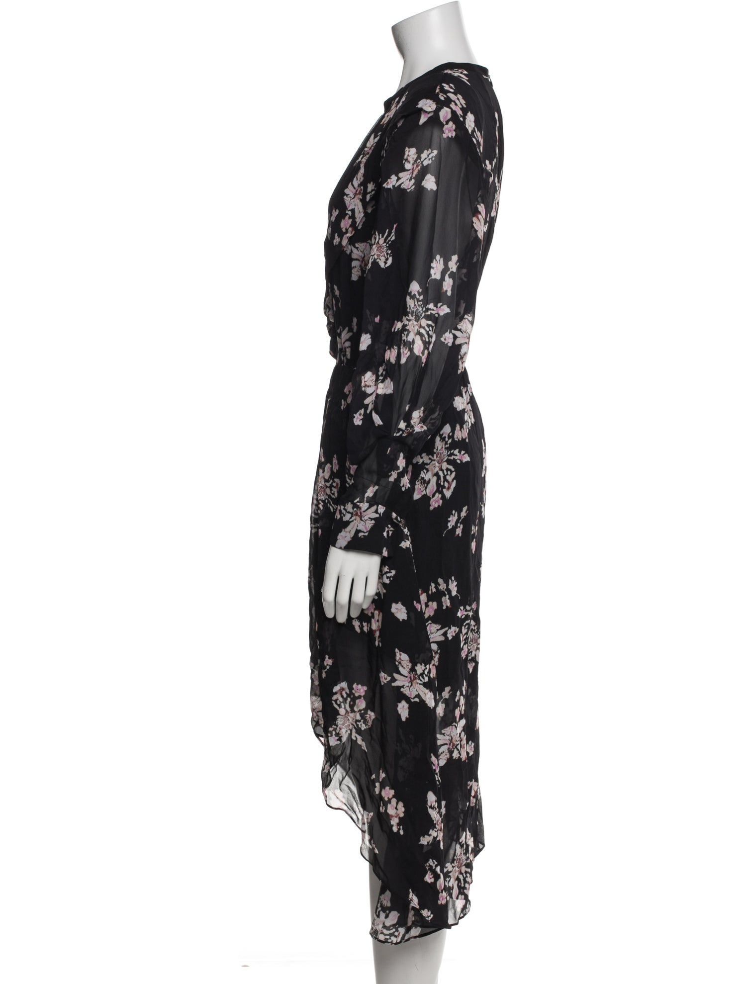 Iro Floral Print Midi Length Dress