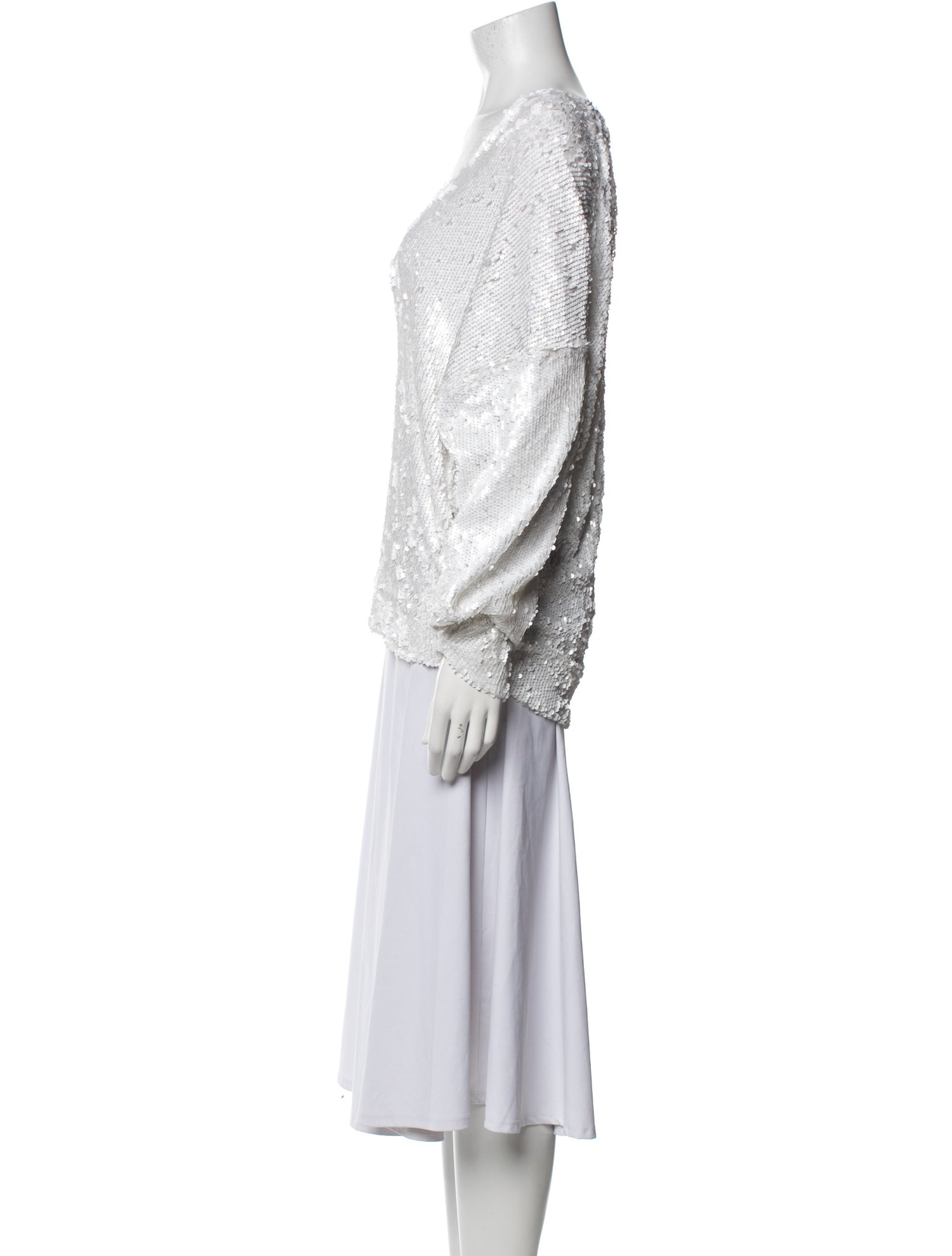 Iro Lace Pattern V-Neck Tunic