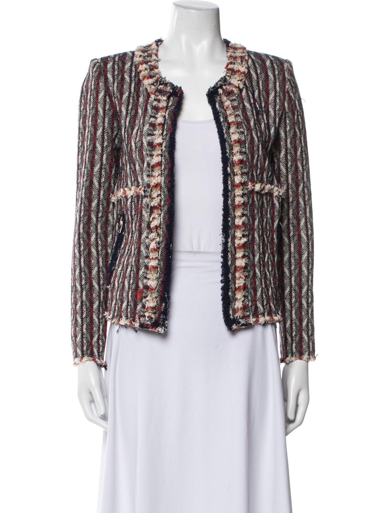 Iro Tweed Pattern Evening Jacket