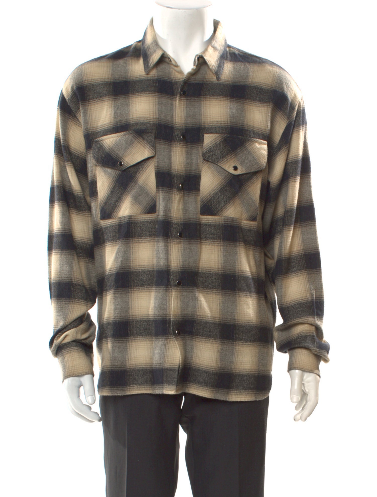 Iro Plaid Print Long Sleeve Western Shirt