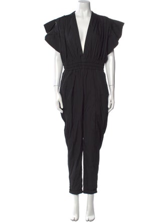 Iro Plunge Neckline Jumpsuit