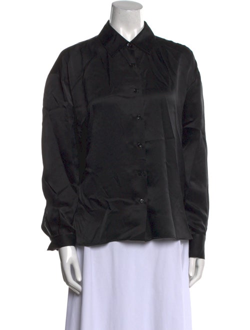 Iro Silk Long Sleeve Button-Up Top