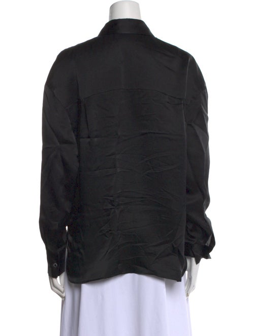 Iro Silk Long Sleeve Button-Up Top