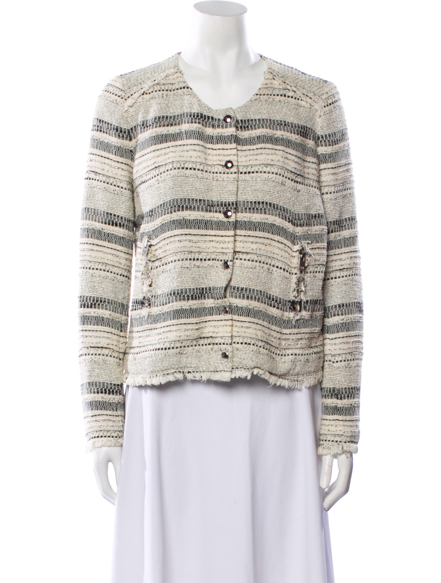 Iro Striped Evening Jacket