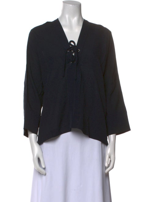 Iro V-Neck Three-Quarter Sleeve Top