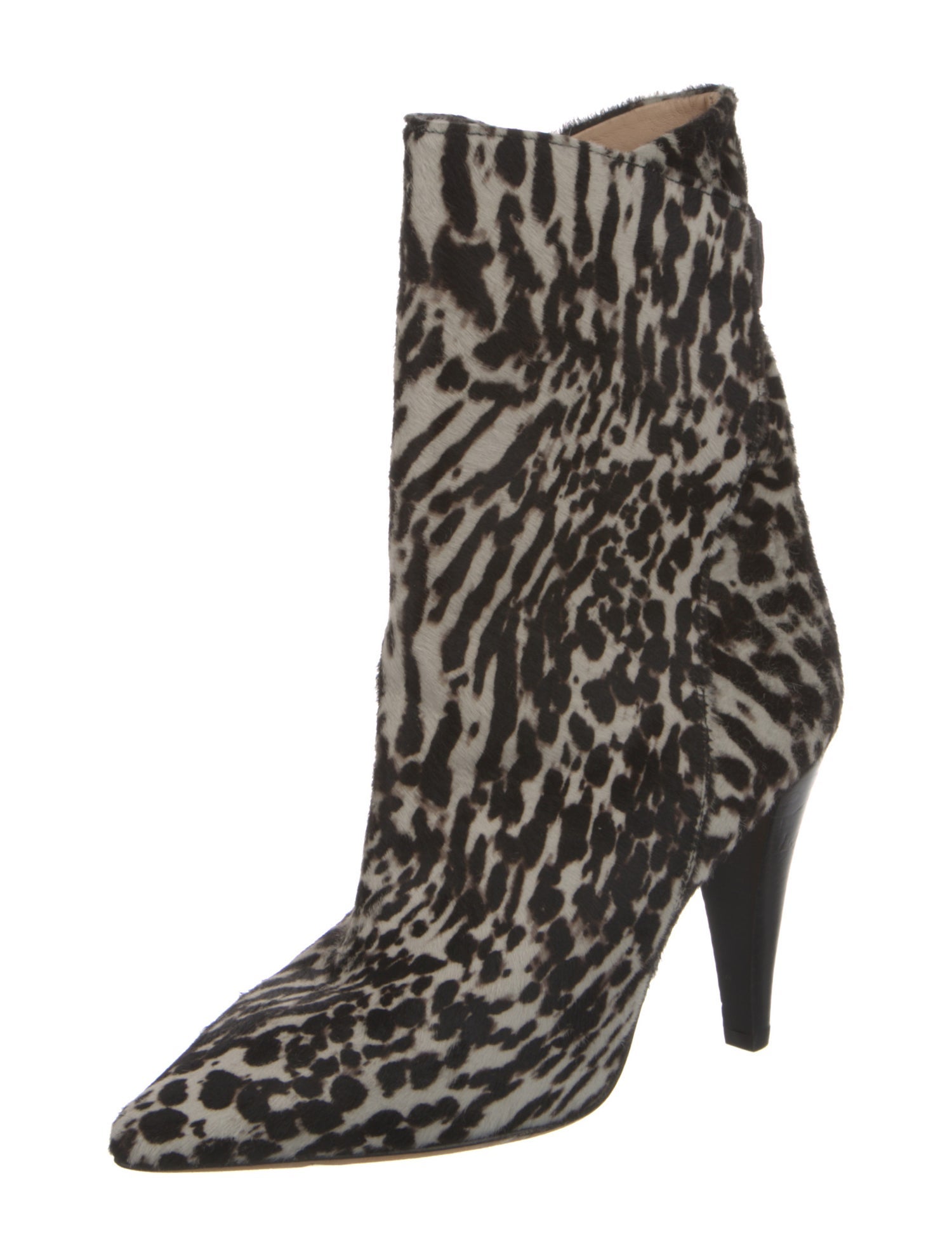 Iro Calf Hair Animal Print Boots