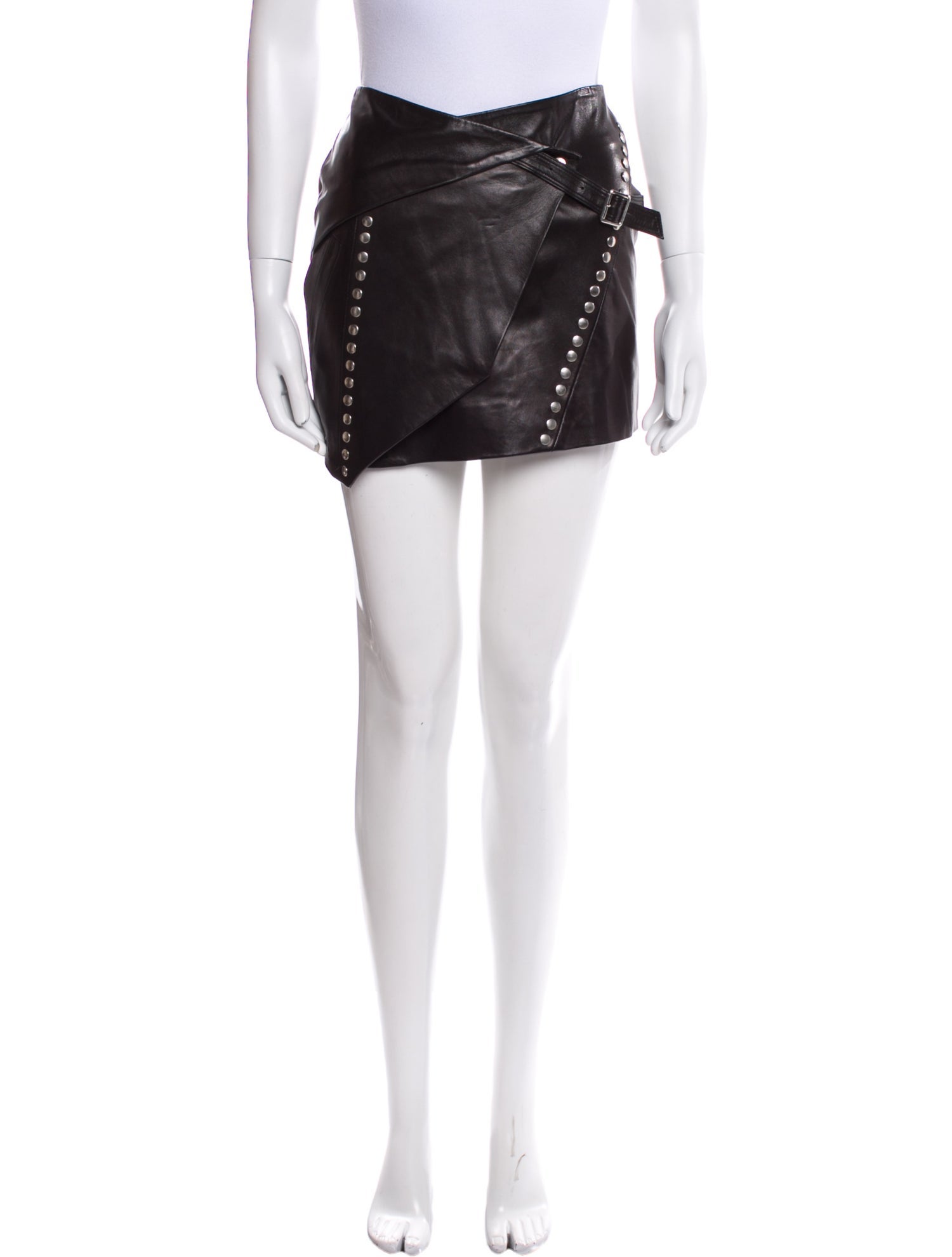 Iro Lamb Leather Mini Skirt