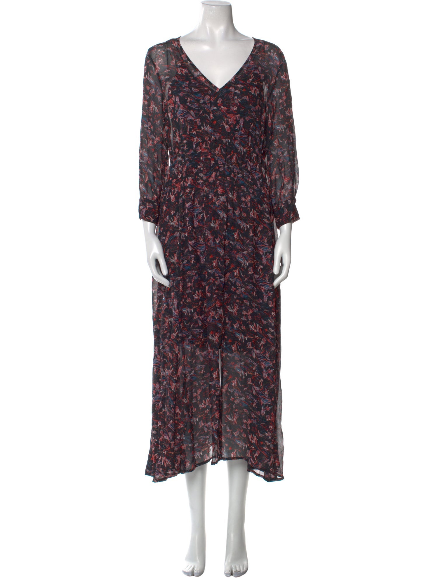 Iro Floral Print Midi Length Dress