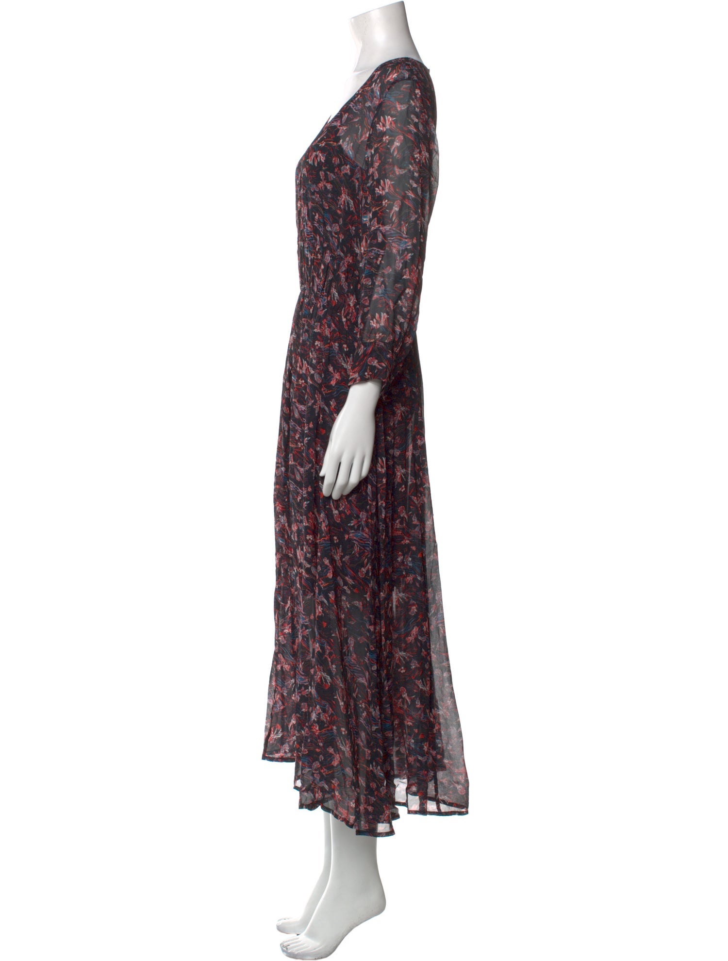 Iro Floral Print Midi Length Dress
