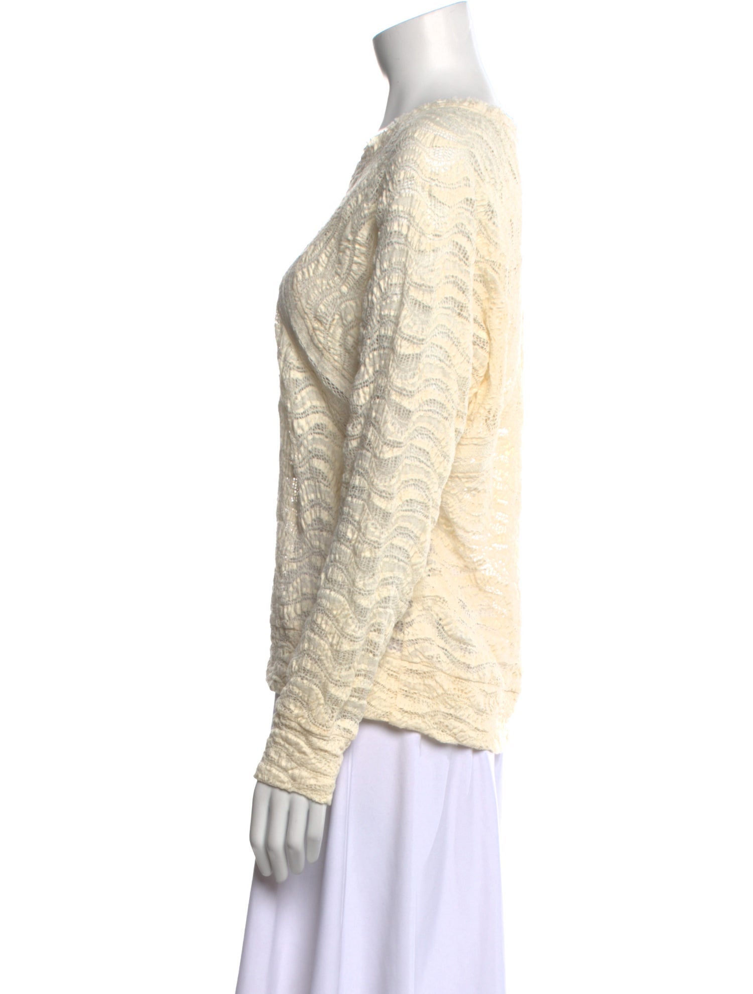 Iro Bateau Neckline Long Sleeve Sweatshirt