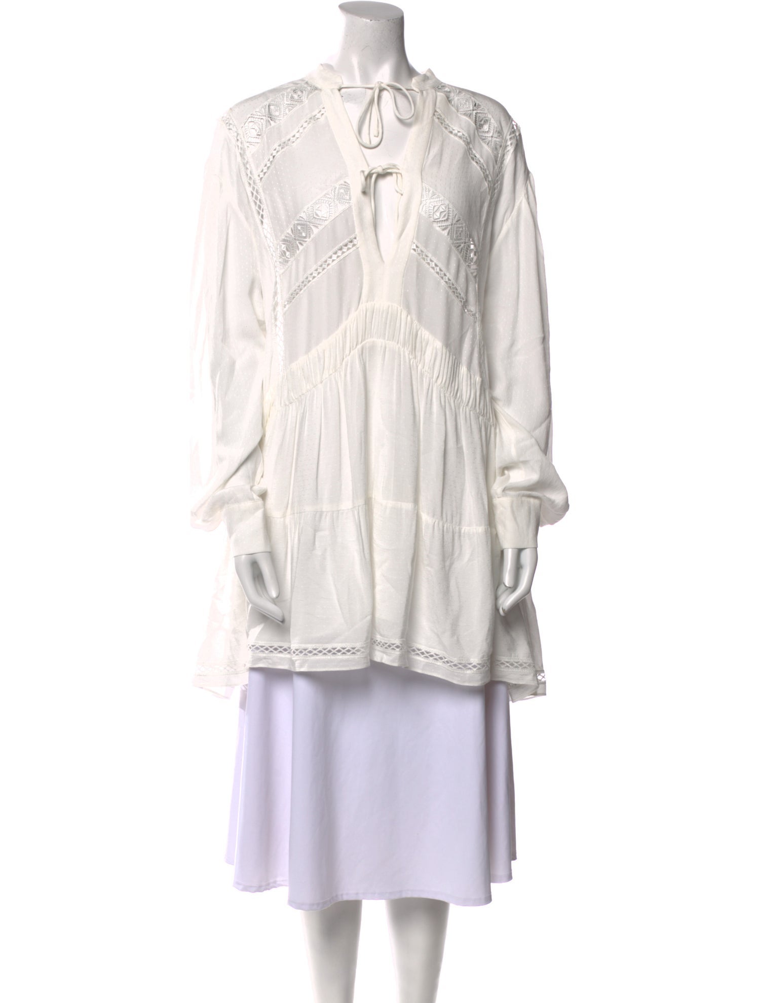 Iro Mock Neck Long Sleeve Tunic