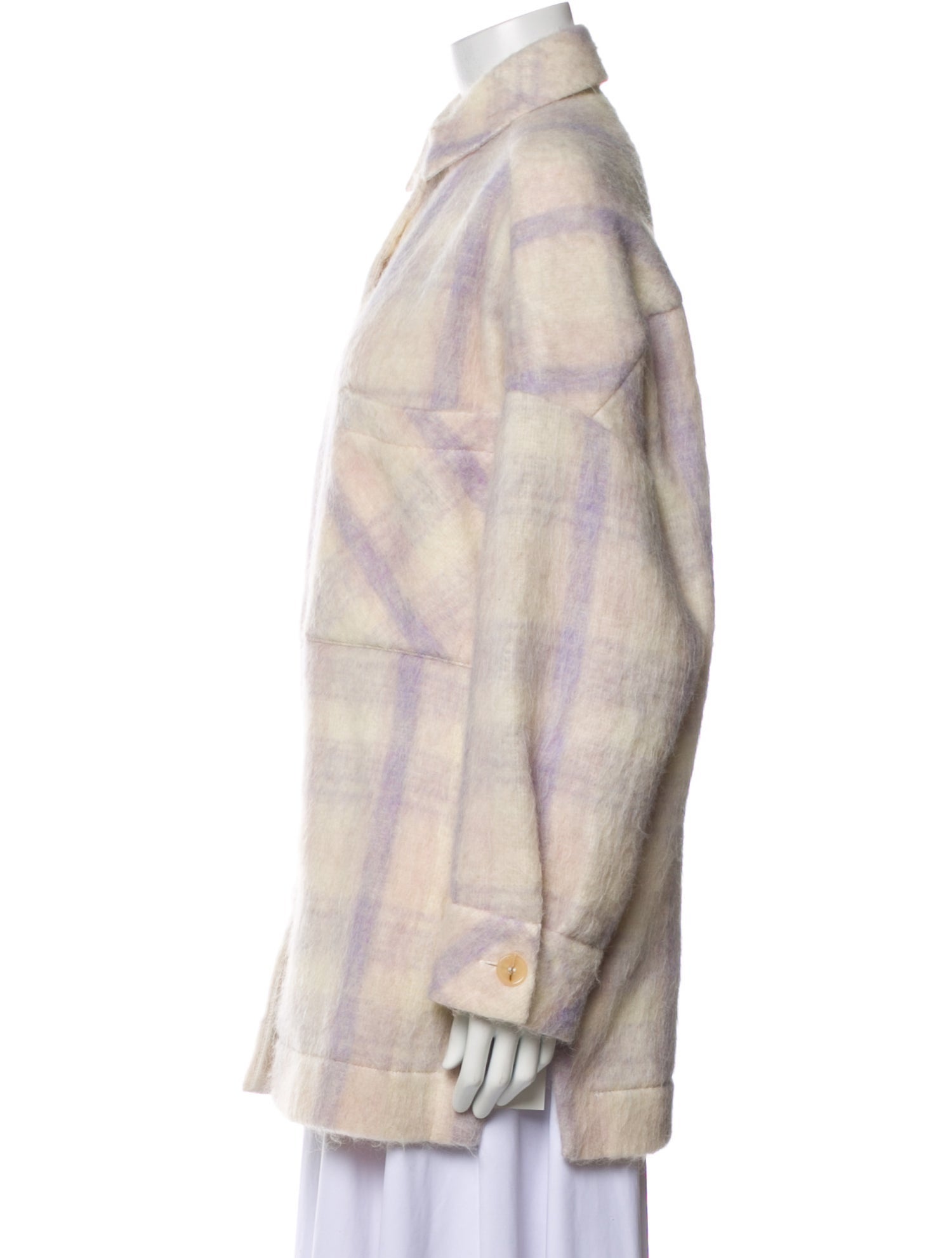 Iro Plaid Print Coat