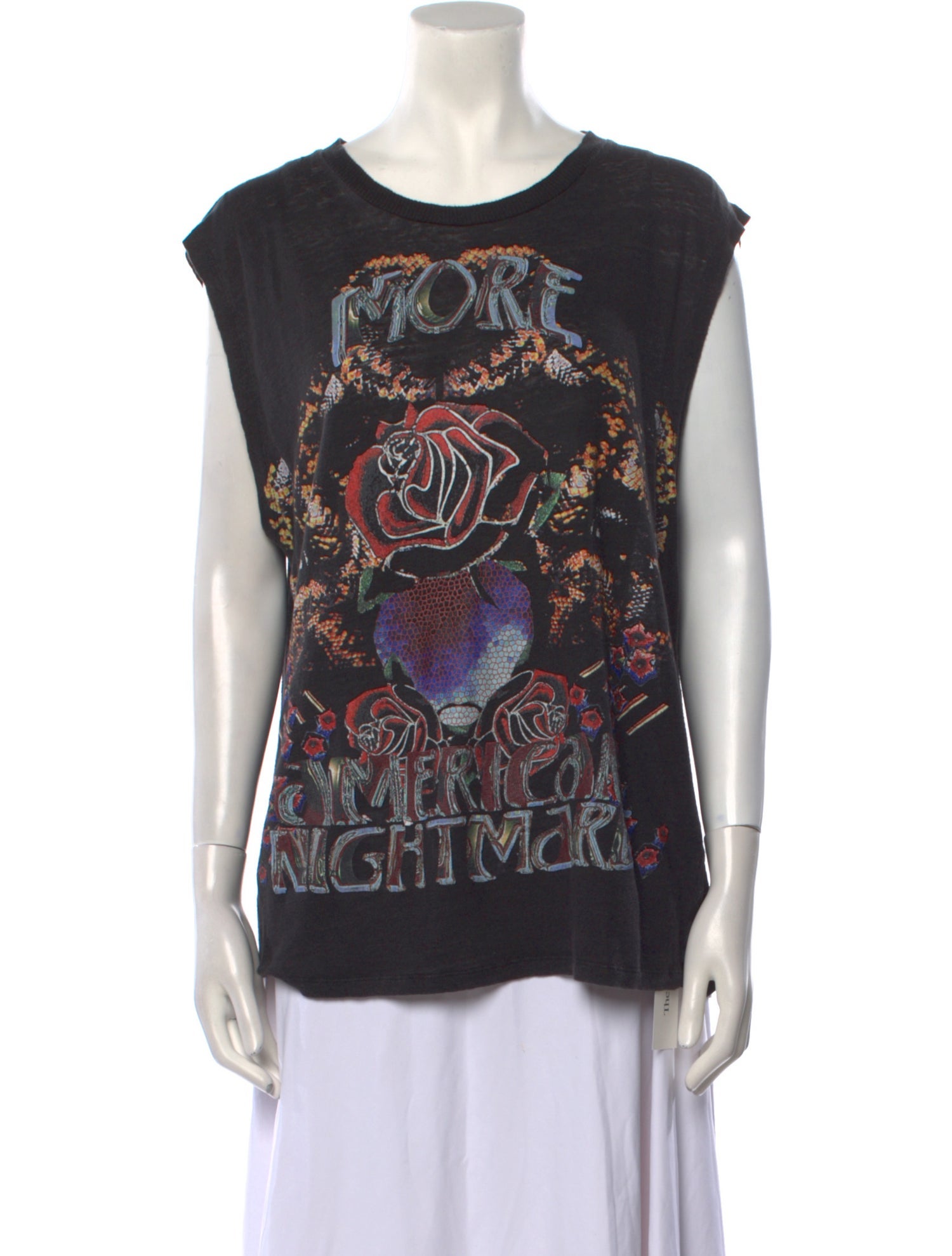 Iro Linen Floral Print T-Shirt