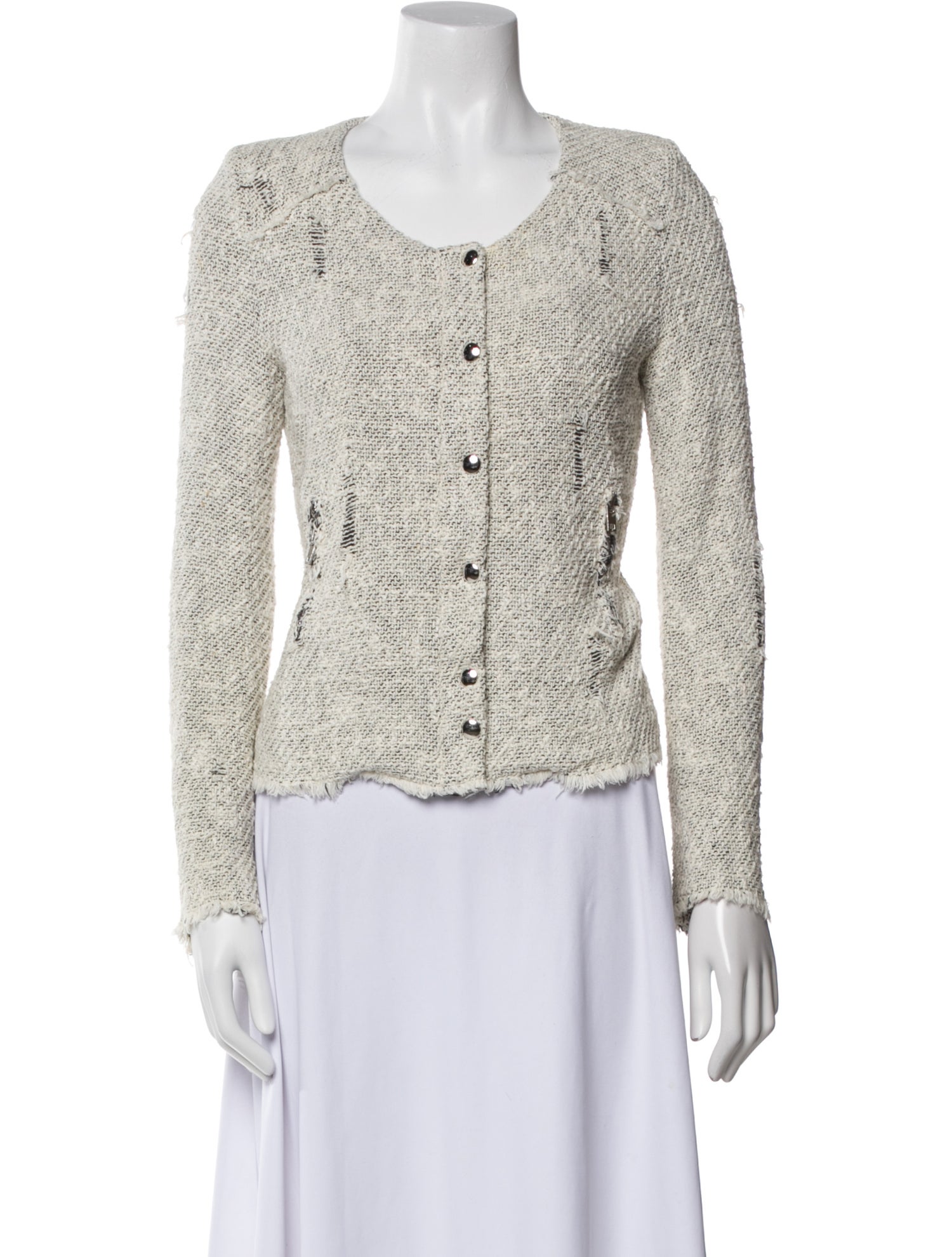 Iro Tweed Pattern Evening Jacket