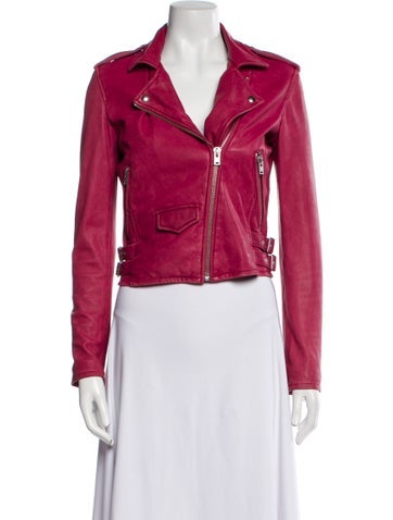 Iro Jackets Leather Biker Jacket Us4, Fr36 | S