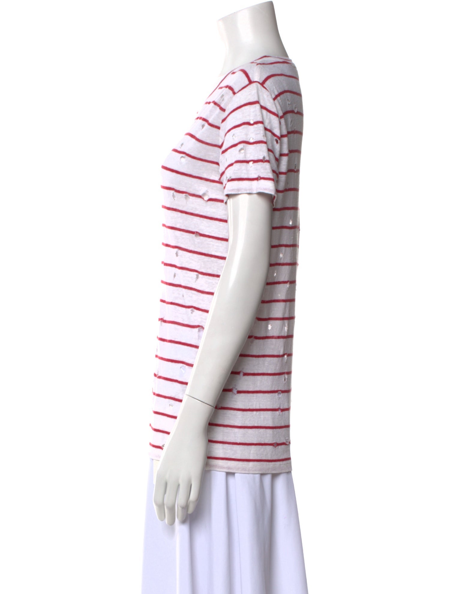 Iro Linen Striped T-Shirt