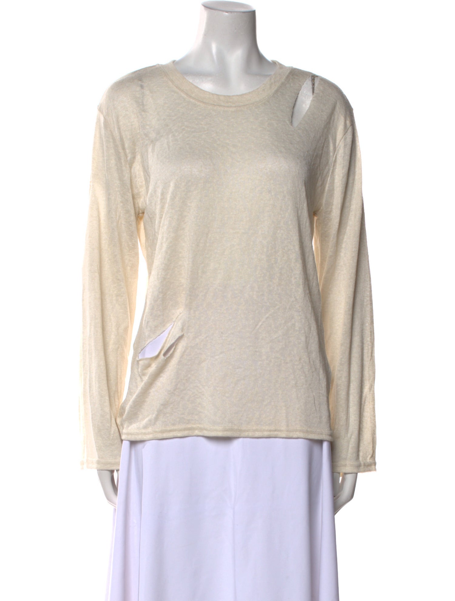 Iro Bateau Neckline Long Sleeve Sweatshirt