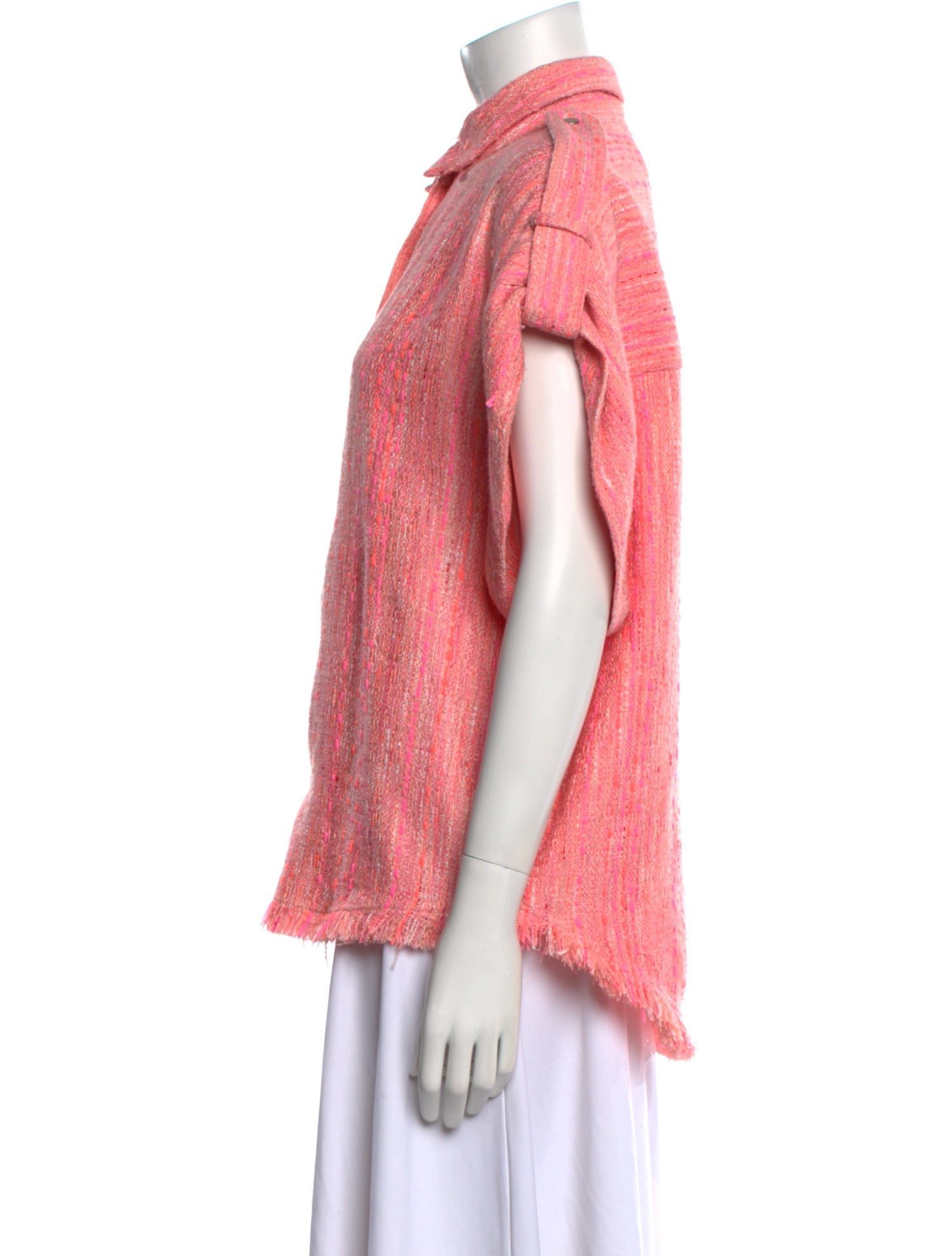 Iro Short Sleeve Button-Up Top